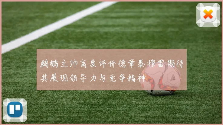 鹈鹕主帅高度评价德章泰穆雷期待其展现领导力与竞争精神