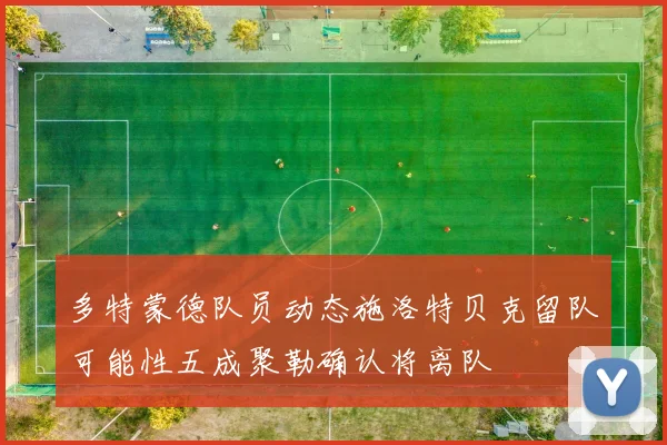 多特蒙德队员动态施洛特贝克留队可能性五成聚勒确认将离队